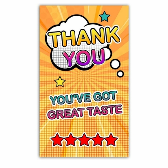 ♥️ 5x25 / 50 Thank You Cards - Picture 4 of 13